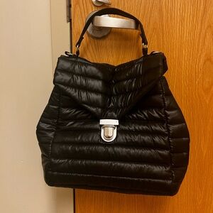 Think Royln Large Top Handle Crossbody - The Evelyn Black Bag